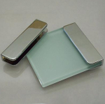 Glasplattenträger Typ 4, ZN5 - Zink geschliffen, poliert, glanzverchromt